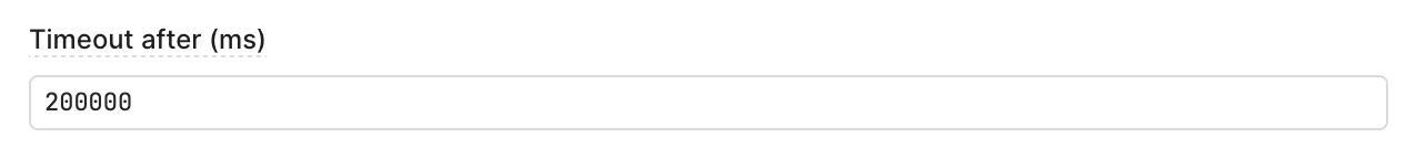 Configuration du timeout de la query dans Retool